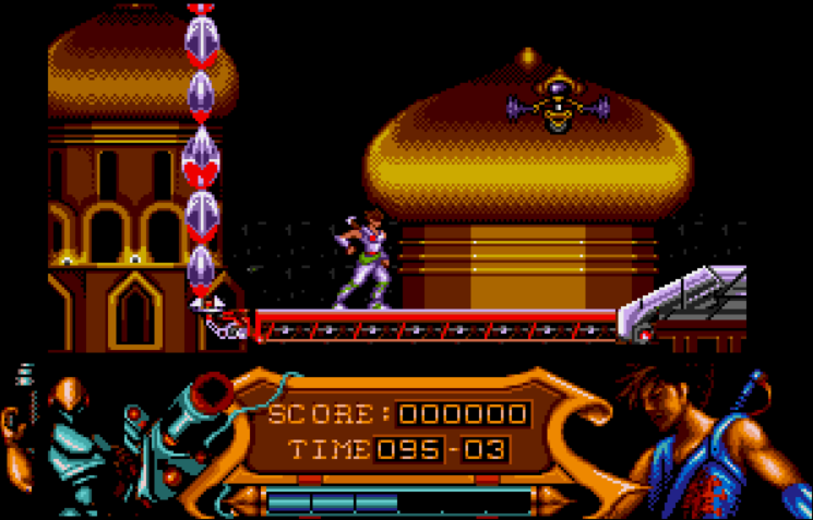 Strider - Atari ST game screenshot (1989) by US Gold